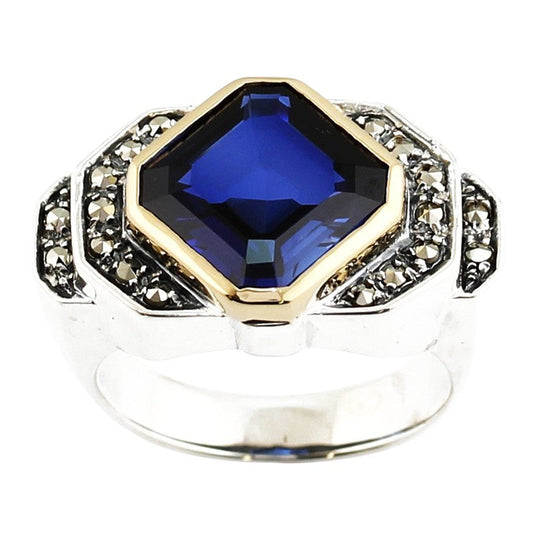 Bague Tank Saphir