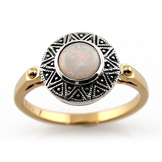 Bague Aline Vermeil Opale