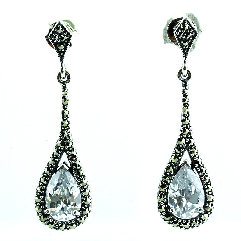 Boucles d'oreille Sarah Zircon