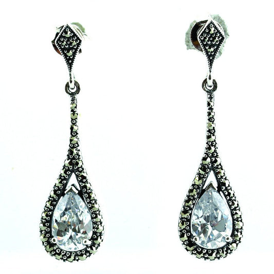 Boucles d'oreille Sarah Zircon
