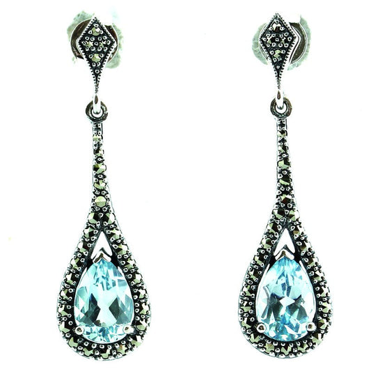 Boucles d'oreille Sarah Topaze