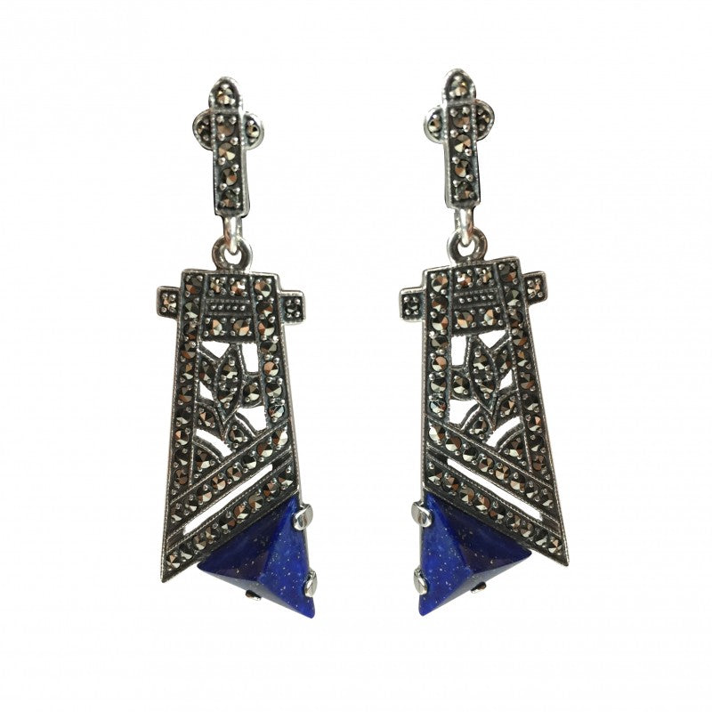 Boucles d'oreille Odilon Lapis