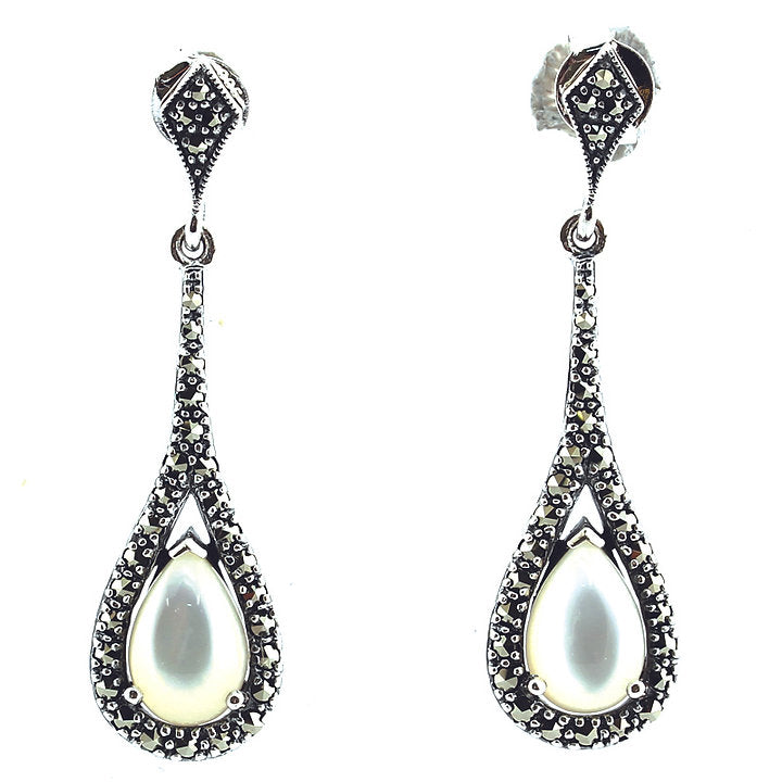 Boucles d'oreille Sarah Nacre