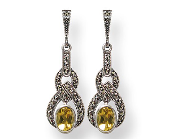 Boucles d'oreille Bonnie Citrine