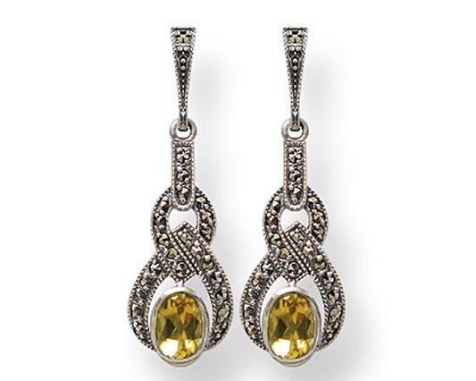 Boucles d'oreille Bonnie Citrine