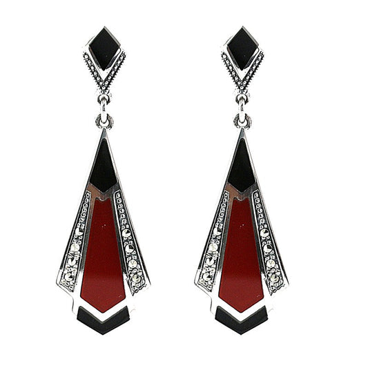 Boucles d'oreille Thelma Cornaline