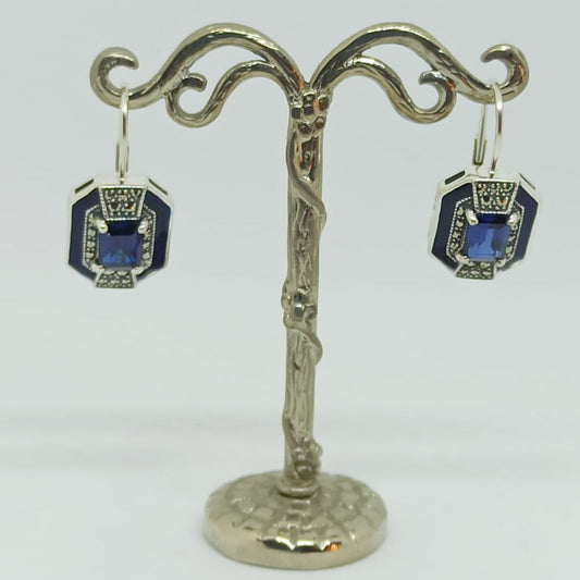 Boucles d'oreille Marianne Saphir