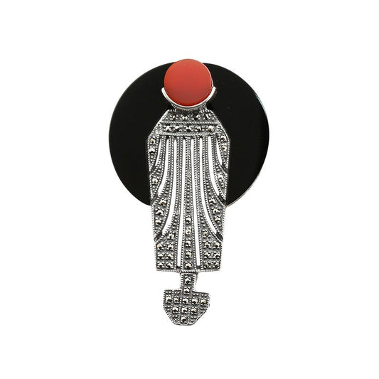 Broche Pascale Cornaline