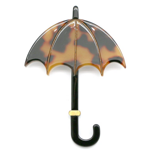 Broche Parapluie Marron