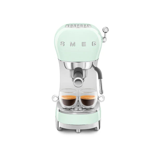 Machine à café expresso 1 L 1350 W ECF02PGEU vert d'eau Smeg