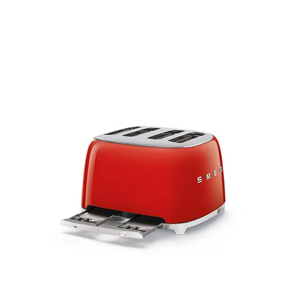 Toaster 4 fentes rouge 2000 W TSF03RDEU Smeg