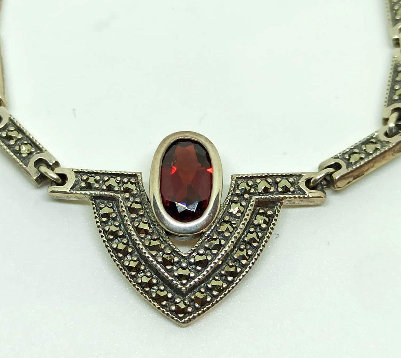 Collier Eléna Grenat