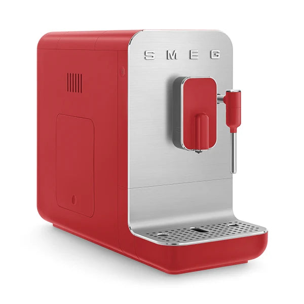 Machine à café avec broyeur et buse vapeur 1350 W BCC02RDMEU rouge Smeg