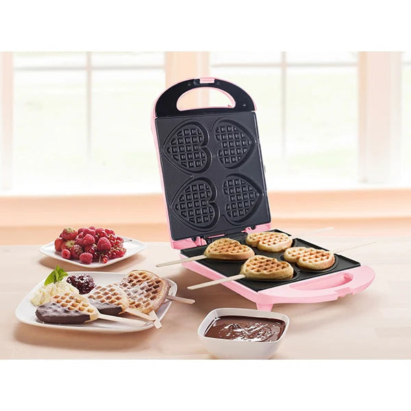 Gaufrier 4 petits coeurs 780 W Bestron
