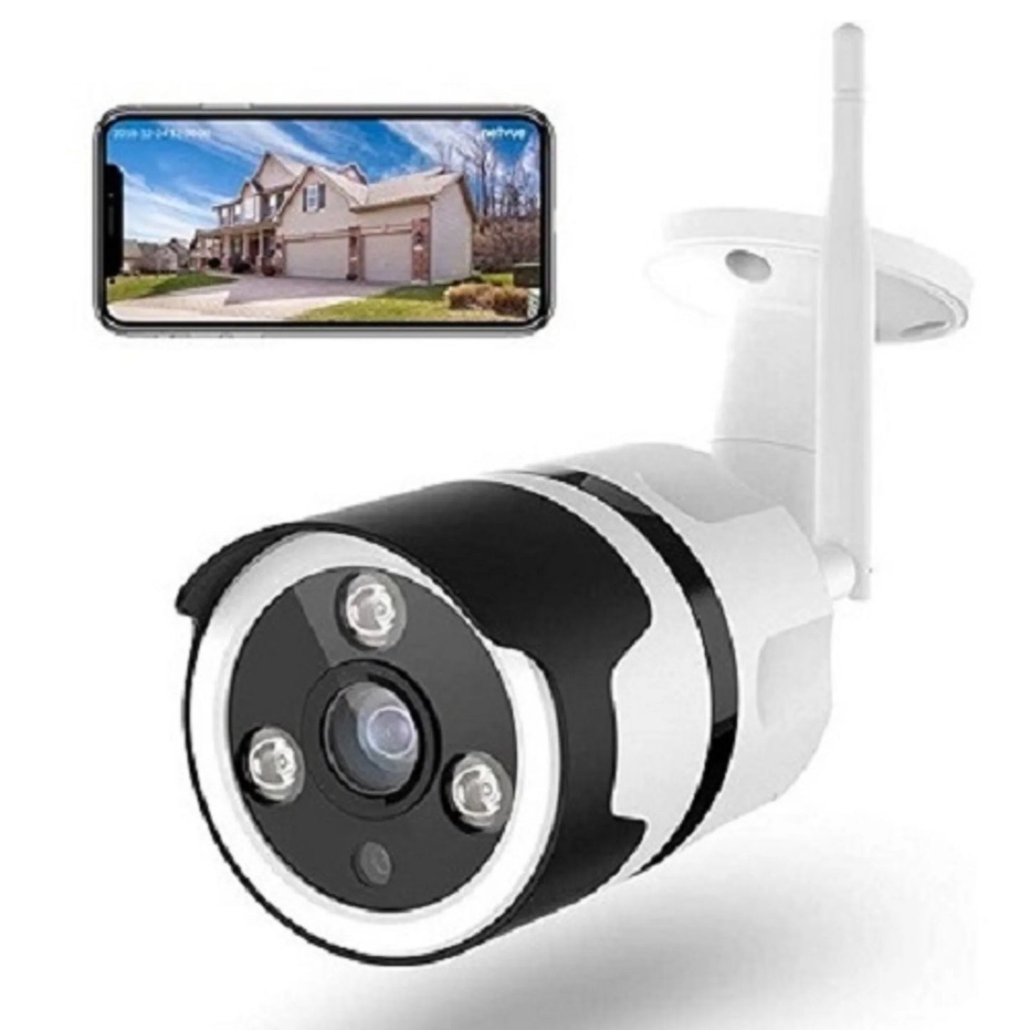 Caméra de Surveillance Extérieure Connectée — Vidéo HD & Vision Nocturne