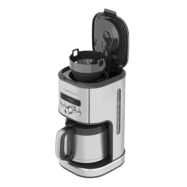 Cafetière à filtre isotherme programmable 1,5L 950W Riviera et bar