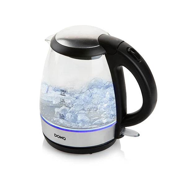 Bouilloire en verre led bleu 2200 W Domo