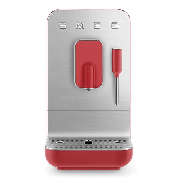 Machine à café avec broyeur et buse vapeur 1350 W BCC02RDMEU rouge Smeg