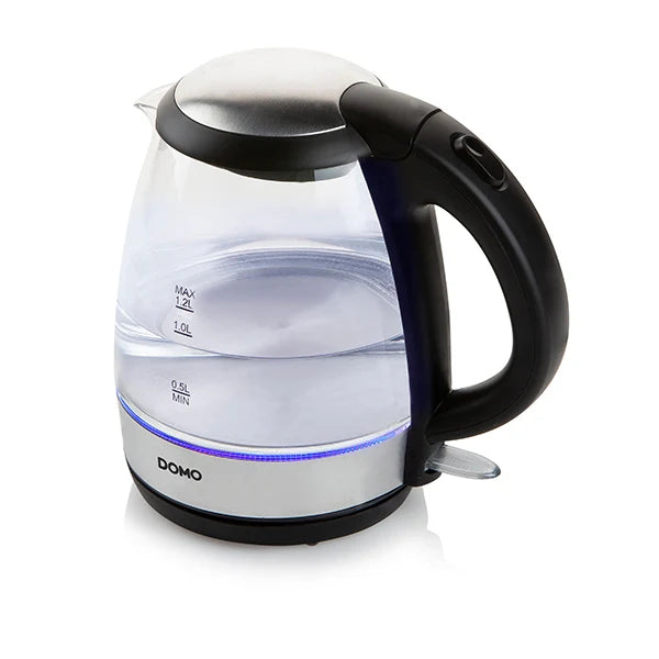 Bouilloire en verre led bleu 2200 W Domo
