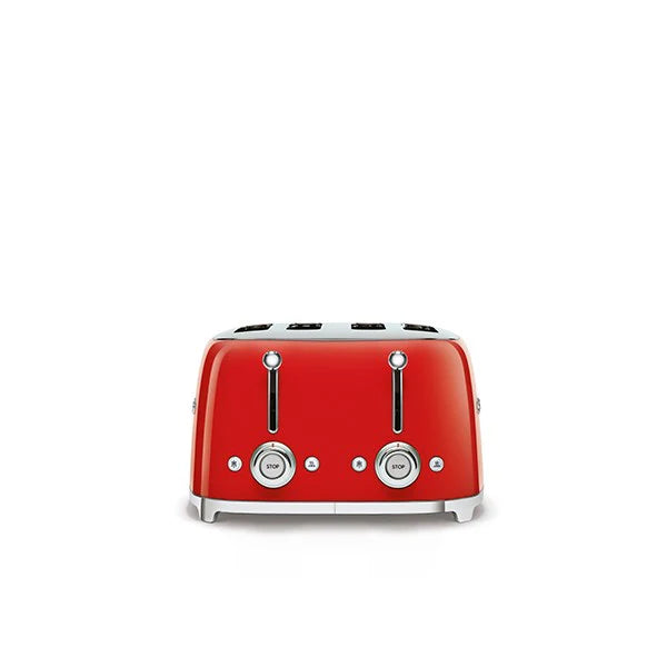 Toaster 4 fentes rouge 2000 W TSF03RDEU Smeg
