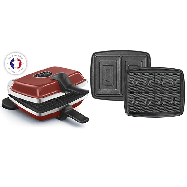 Gaufrier électrique Super 2 Antiadhésif 3 plaques 1000 W Lagrange