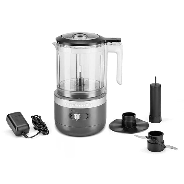 Hachoir électrique sans fil 2 vitesses 1,18 L gris mat 5KFCB519EDG Kitchenaid