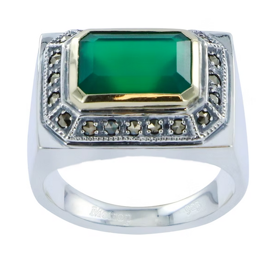 Bague Diana Agate Verte