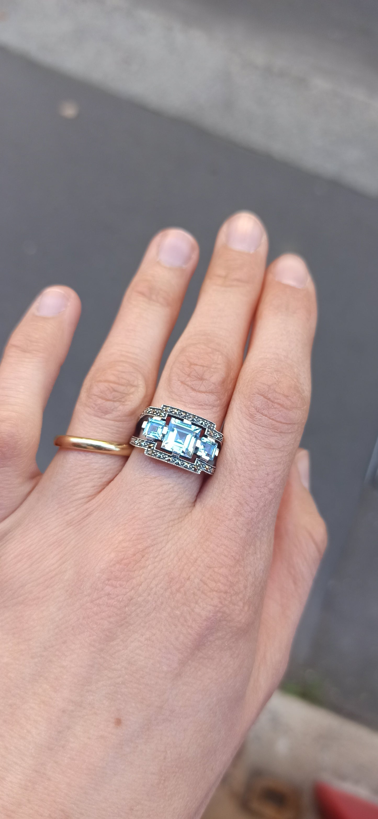 Bague Lara Topaze Bleue