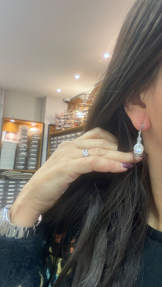 Boucles d'oreille Lea Zirconium